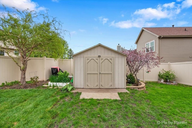 1682 Brompton Ln, Crystal Lake, IL 60014 - view of shed featuring a fenced backyard