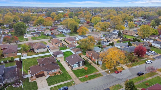 birds eye view of property featuring a residential view