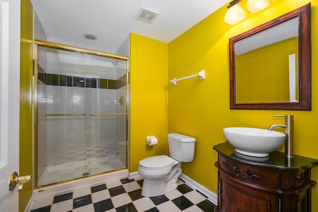 4240 Kingshill Cir, Naperville, IL 60564 - full bathroom featuring tile patterned floors, a shower stall, and vanity