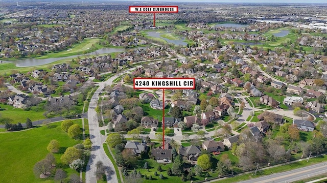 4240 Kingshill Cir, Naperville, IL 60564 - aerial overview of property's location featuring nearby suburban area