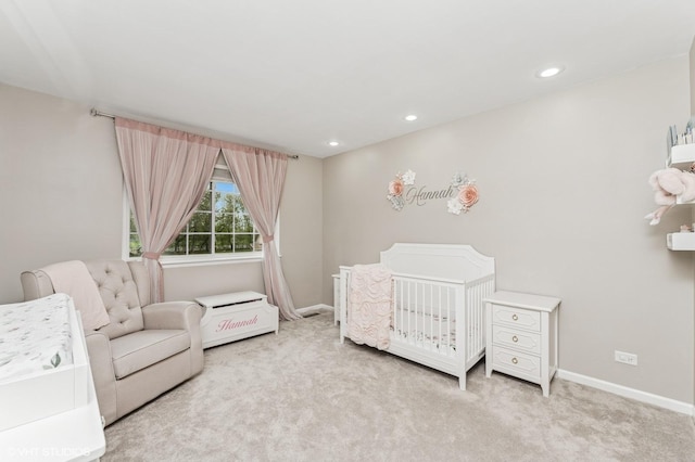 214 Woodstone Dr, Buffalo Grove, IL 60089 - bedroom featuring baseboards, recessed lighting, and light carpet