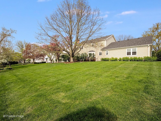exterior space with a front lawn