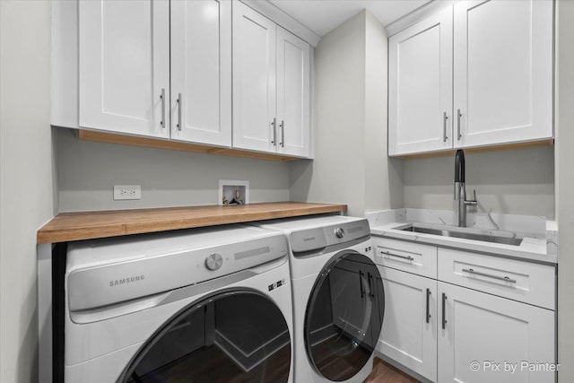422 Cromwell Cir Unit 2, Bartlett, IL 60103 - washroom featuring independent washer and dryer and cabinet space