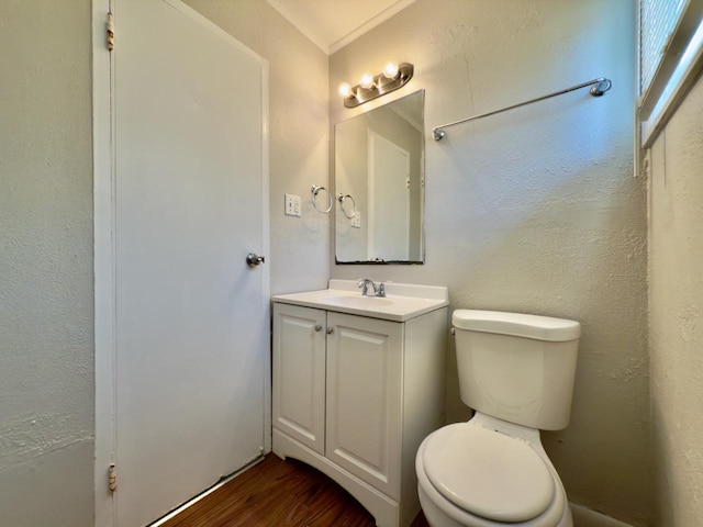 478 Talala St, Park Forest, IL 60466 - bathroom featuring toilet, wood finished floors, and vanity