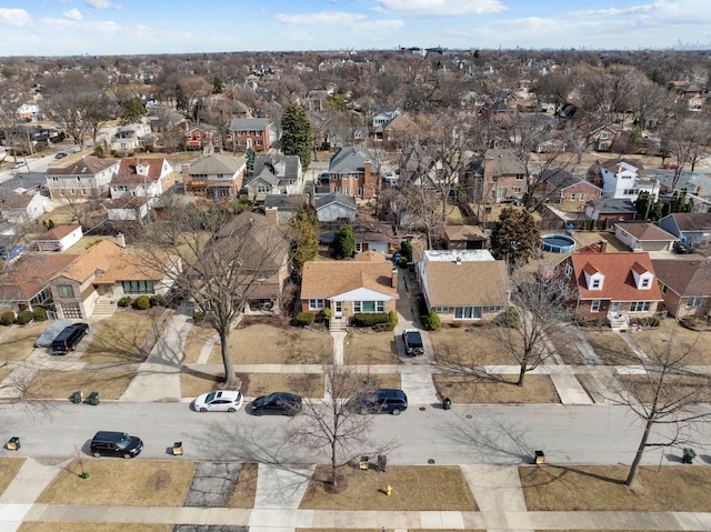 drone / aerial view with a residential view