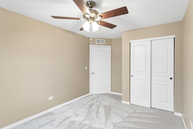1122 Chelsea Dr, Lake Zurich, IL 60047 - unfurnished bedroom featuring visible vents, baseboards, a closet, and light colored carpet