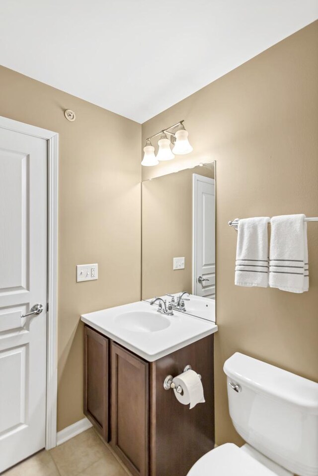 1122 Chelsea Dr, Lake Zurich, IL 60047 - bathroom featuring tile patterned floors, vanity, and toilet