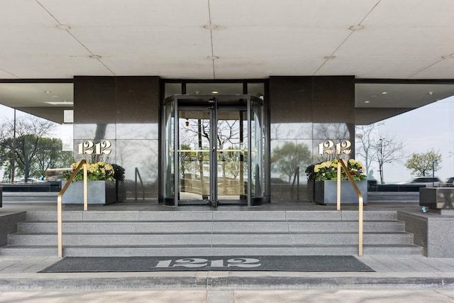 view of exterior entry