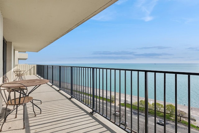 1212 N Lake Shore Dr Unit 16Bs, Chicago, IL 60610 - balcony featuring a water view