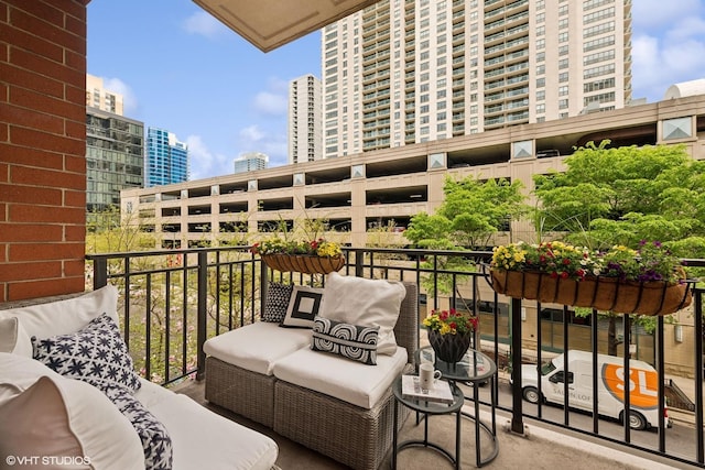 33 W Huron St Unit 309, Chicago, IL 60654 - balcony featuring a view of city