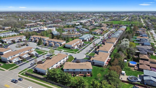 bird's eye view featuring a residential view