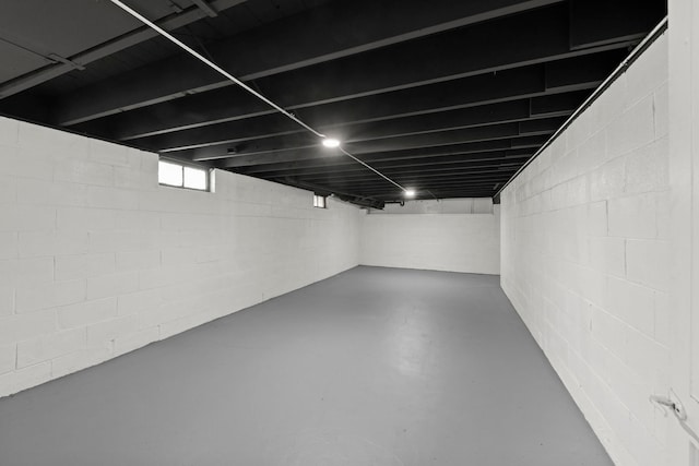 view of below grade area