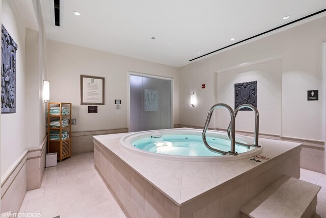 159 E Walton Pl Unit 34A, Chicago, IL 60611 - view of swimming pool with an indoor hot tub