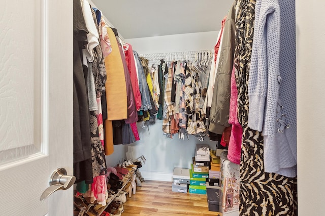 11138 Center Rd Unit E22, Palos Hills, IL 60465 - walk in closet with wood finished floors