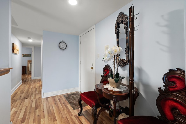 11138 Center Rd Unit E22, Palos Hills, IL 60465 - hall featuring light wood-style floors and baseboards