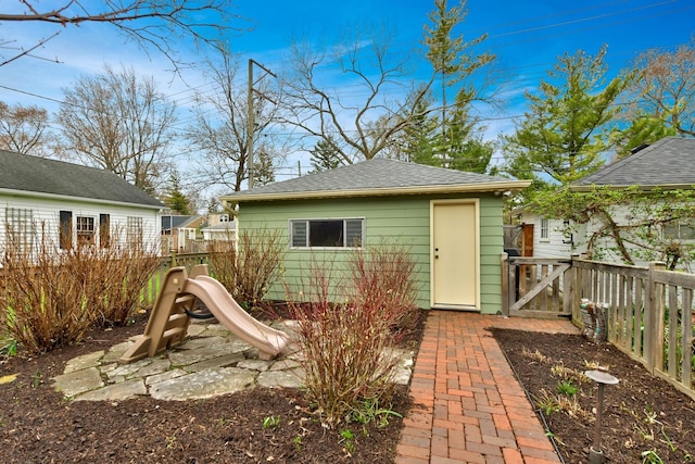 1726 Wesley Ave, Evanston, IL 60201 - view of outdoor structure featuring an outdoor structure and fence