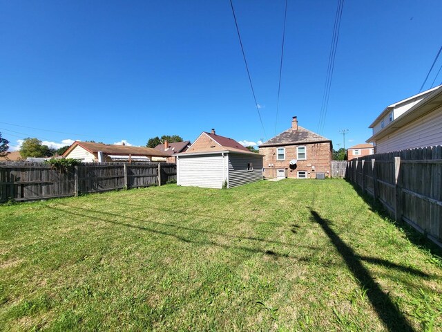 5133 W 64th St, Chicago, IL 60638 - view of yard with a fenced backyard