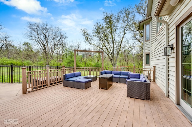 7S745 State Route 53rd Hwy, Naperville, IL 60540 - deck featuring an outdoor hangout area