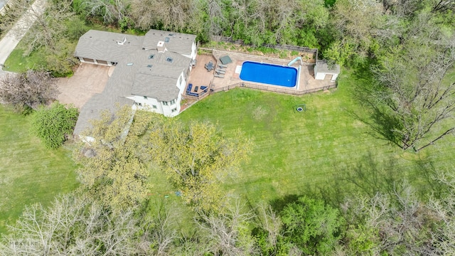 7S745 State Route 53rd Hwy, Naperville, IL 60540 - aerial view of property and surrounding area featuring a pool