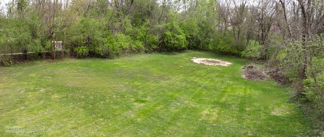 7S745 State Route 53rd Hwy, Naperville, IL 60540 - view of grassy yard with a fire pit