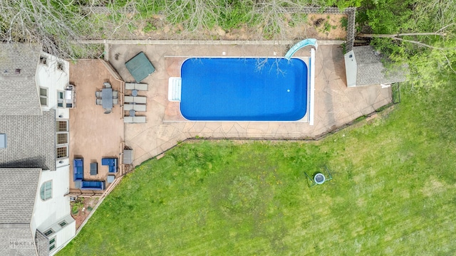 7S745 State Route 53rd Hwy, Naperville, IL 60540 - drone / aerial view of a pool area