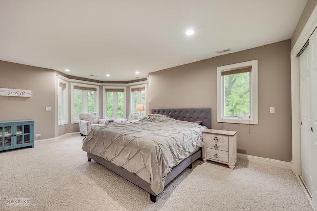 7S745 State Route 53rd Hwy, Naperville, IL 60540 - carpeted bedroom with recessed lighting, a closet, and baseboards