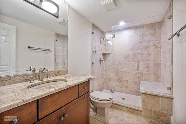 7S745 State Route 53rd Hwy, Naperville, IL 60540 - bathroom featuring toilet, vanity, and tiled shower