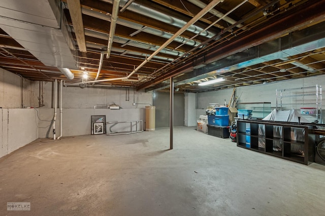 7S745 State Route 53rd Hwy, Naperville, IL 60540 - unfinished basement featuring water heater