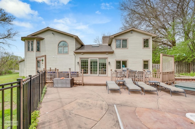 7S745 State Route 53rd Hwy, Naperville, IL 60540 - rear view of property with a patio, outdoor dining area, and a shingled roof