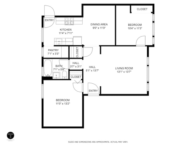 5415 S Dorchester Ave Unit 2B, Chicago, IL 60615 - room layout