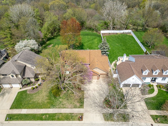birds eye view of property