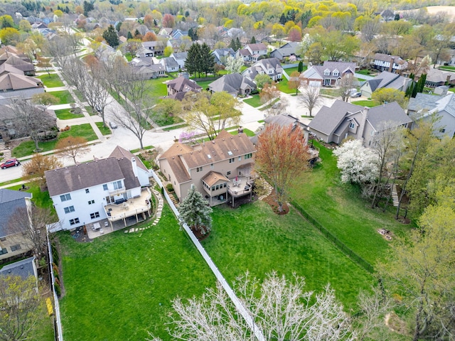 birds eye view of property featuring a residential view