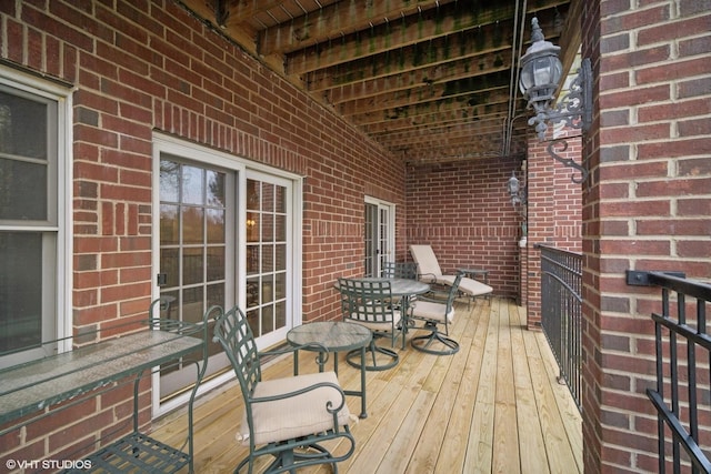 2365 Waukegan Rd Unit 2C, Northbrook, IL 60062 - view of wooden deck