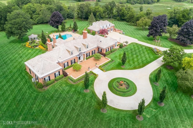 546 Oak Knoll Rd, Barrington Hills, IL 60010 - birds eye view of property