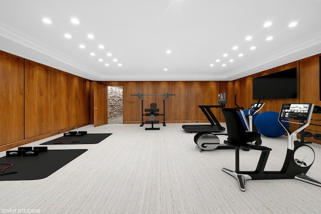 546 Oak Knoll Rd, Barrington Hills, IL 60010 - workout area with light colored carpet