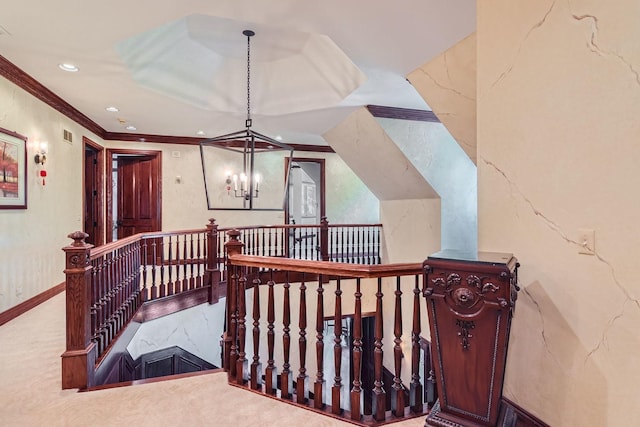 37418 N Fox Hill Dr, Wadsworth, IL 60083 - interior space featuring a notable chandelier and recessed lighting