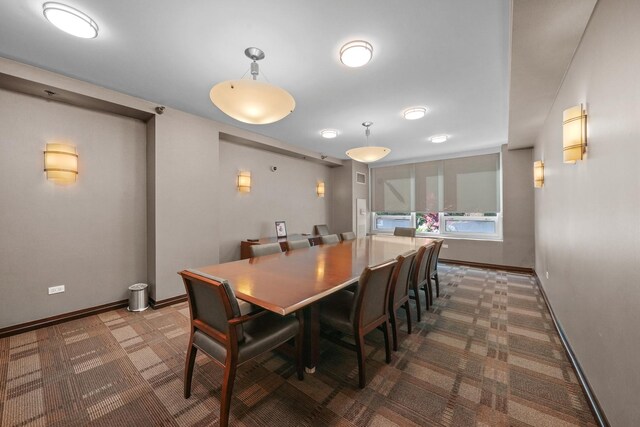 33 W Ontario St Unit 46A, Chicago, IL 60654 - carpeted dining area with baseboards