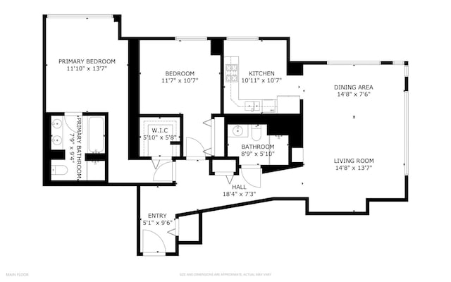 33 W Ontario St Unit 46A, Chicago, IL 60654 - floor plan