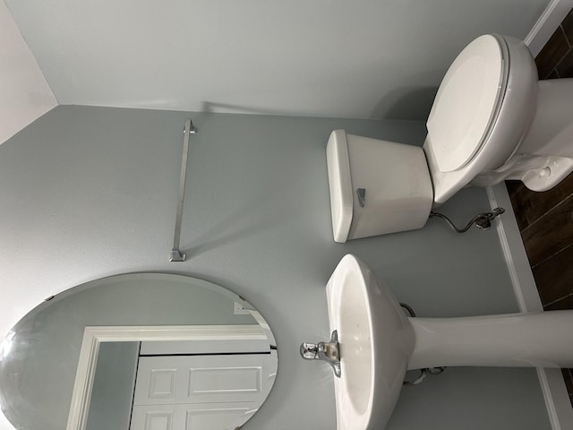 bathroom featuring toilet