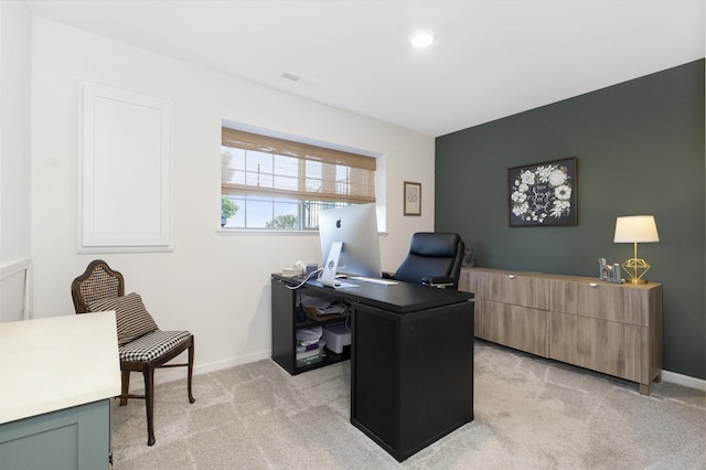 291 Lakeshore Dr, Oswego, IL 60543 - office area featuring light colored carpet and baseboards