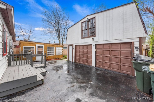garage featuring a detached garage