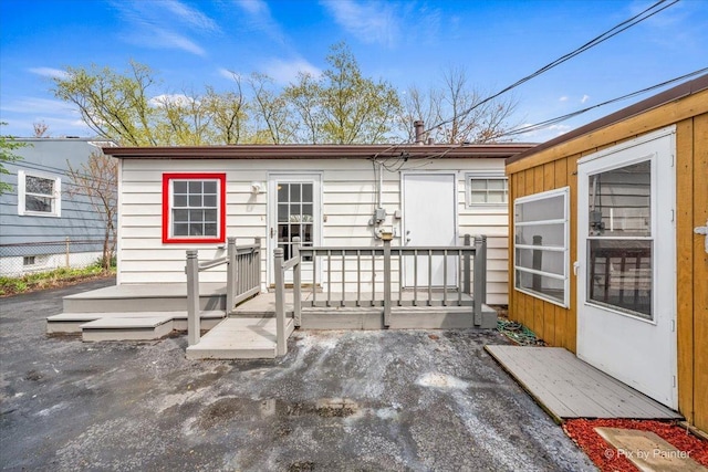 exterior space with a deck