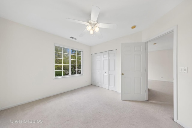 2505 Camberley Cir Unit 3-813, Westchester, IL 60154 - unfurnished bedroom featuring carpet flooring, a closet, ceiling fan, and baseboards
