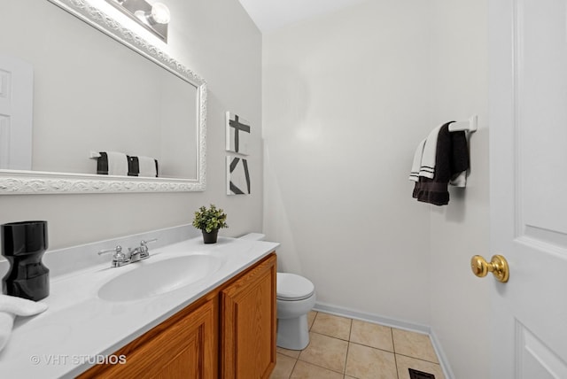 2505 Camberley Cir Unit 3-813, Westchester, IL 60154 - bathroom featuring toilet, tile patterned flooring, vanity, and baseboards