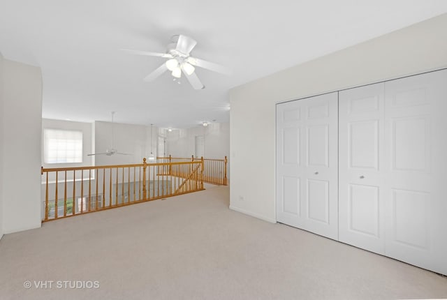 2505 Camberley Cir Unit 3-813, Westchester, IL 60154 - interior space with a ceiling fan and carpet floors