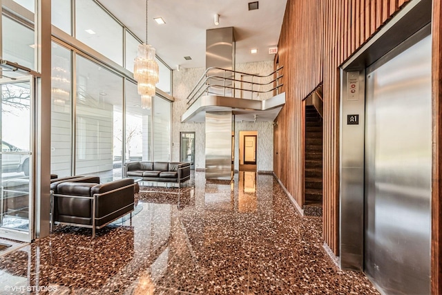 lobby with stairway