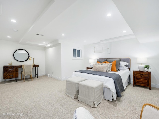 180 De Windt Rd, Winnetka, IL 60093 - bedroom featuring baseboards, recessed lighting, and light colored carpet