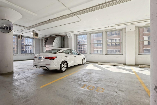 view of parking deck