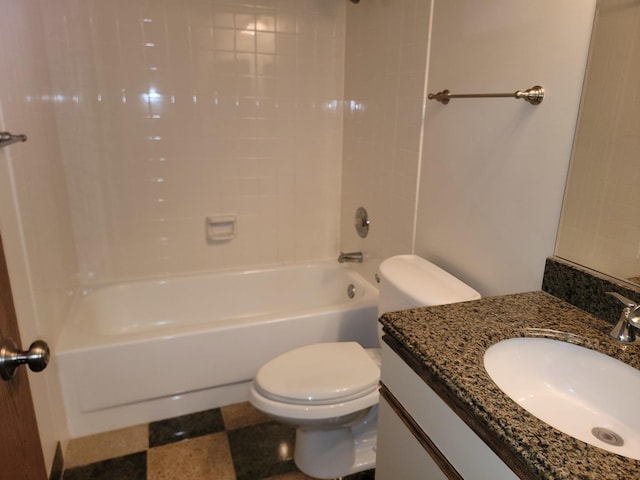 75 Kristin Cir Unit 401, Schaumburg, IL 60195 - full bathroom featuring toilet, vanity, and shower / bathtub combination