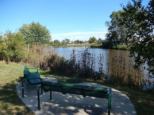 75 Kristin Cir Unit 401, Schaumburg, IL 60195 - view of patio / terrace featuring a water view